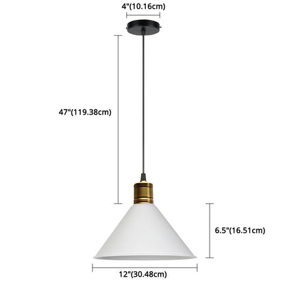 Elise Tapered Nordic Pendant Light Modern Color Hanging Lamp