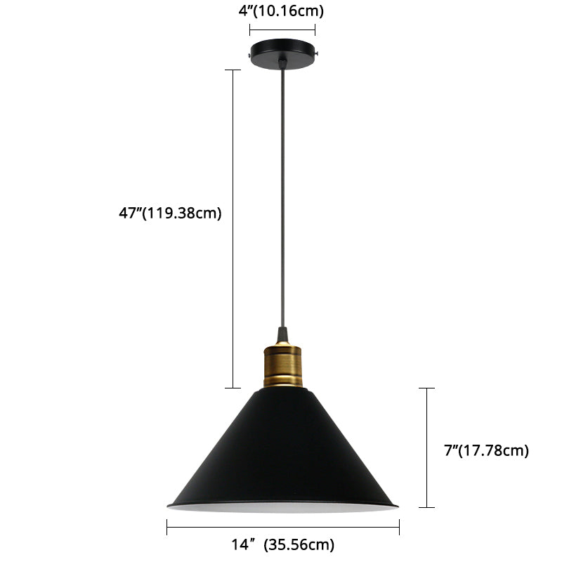 Elise Tapered Nordic Pendant Light Modern Color Hanging Lamp