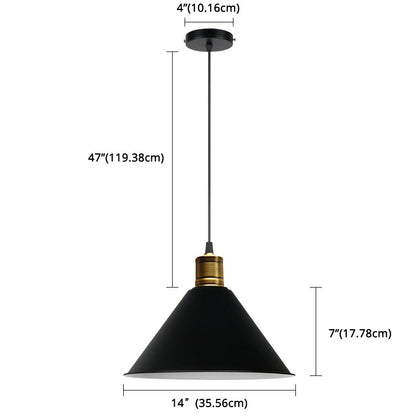 Elise Tapered Nordic Pendant Light Modern Color Hanging Lamp