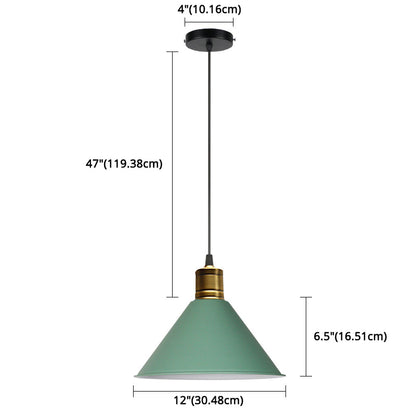 Elise Tapered Nordic Pendant Light Modern Color Hanging Lamp