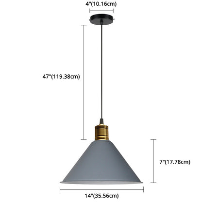 Elise Tapered Nordic Pendant Light Modern Color Hanging Lamp