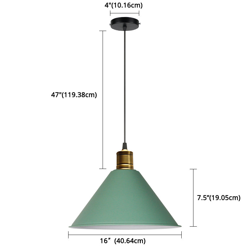 Elise Tapered Nordic Pendant Light Modern Color Hanging Lamp