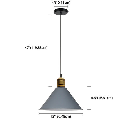 Elise Tapered Nordic Pendant Light Modern Color Hanging Lamp