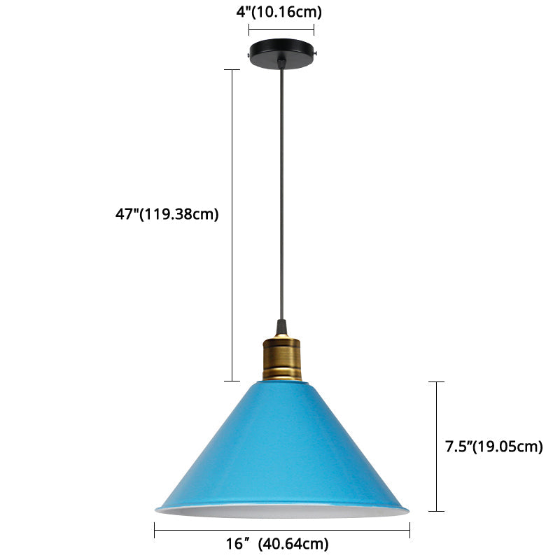 Elise Tapered Nordic Pendant Light Modern Color Hanging Lamp