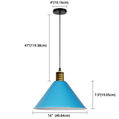 Elise Tapered Nordic Pendant Light Modern Color Hanging Lamp