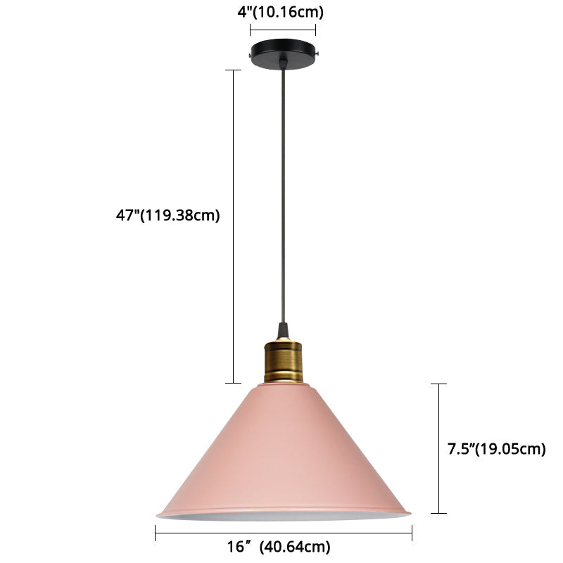 Elise Tapered Nordic Pendant Light Modern Color Hanging Lamp