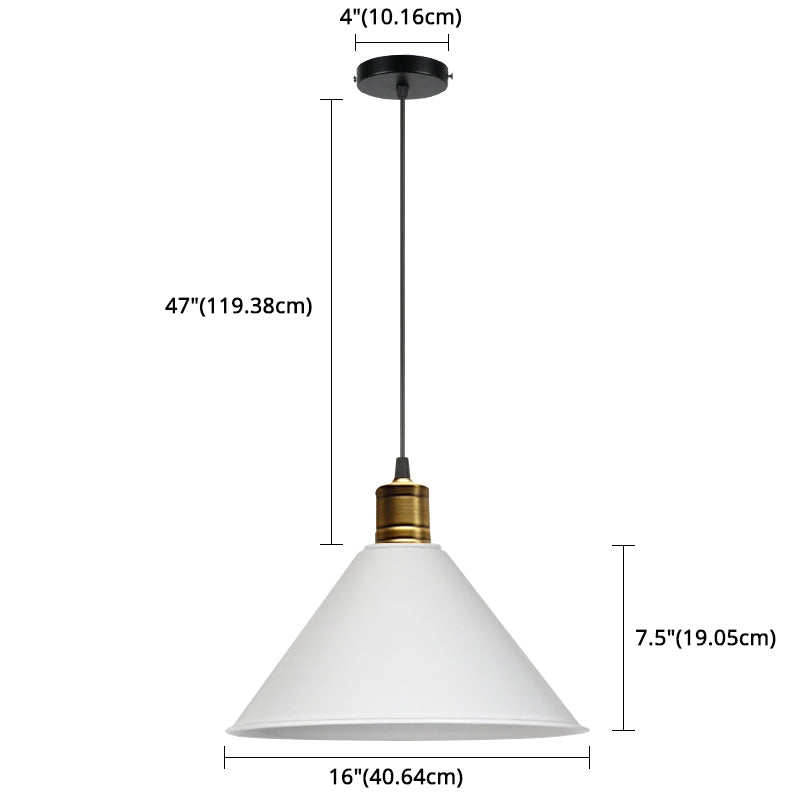 Elise Tapered Nordic Pendant Light Modern Color Hanging Lamp