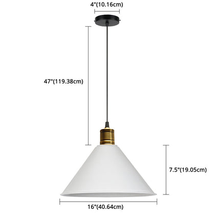 Elise Tapered Nordic Pendant Light Modern Color Hanging Lamp