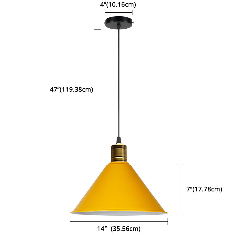 Elise Tapered Nordic Pendant Light Modern Color Hanging Lamp