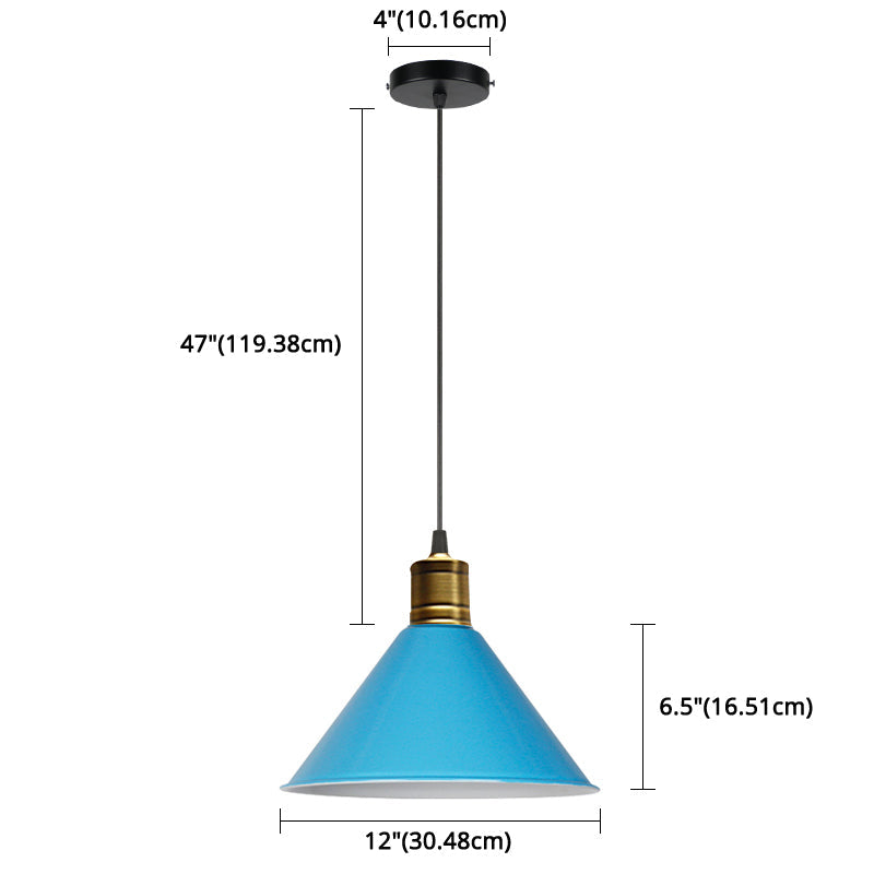 Elise Tapered Nordic Pendant Light Modern Color Hanging Lamp