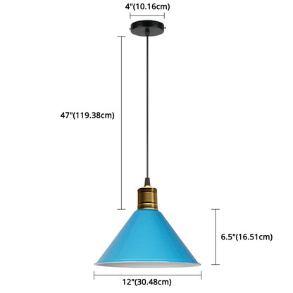Elise Tapered Nordic Pendant Light Modern Color Hanging Lamp