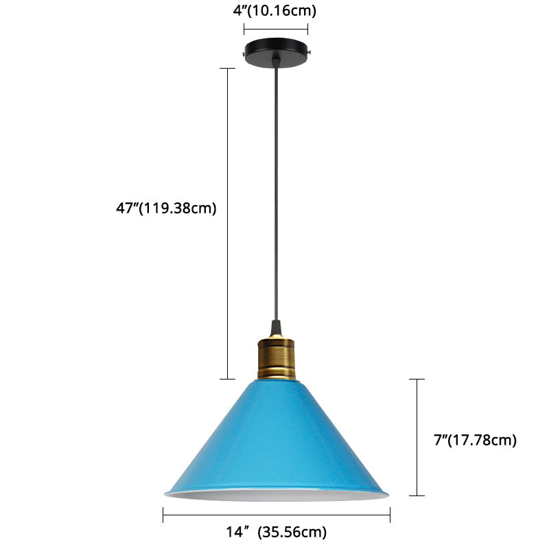 Elise Tapered Nordic Pendant Light Modern Color Hanging Lamp