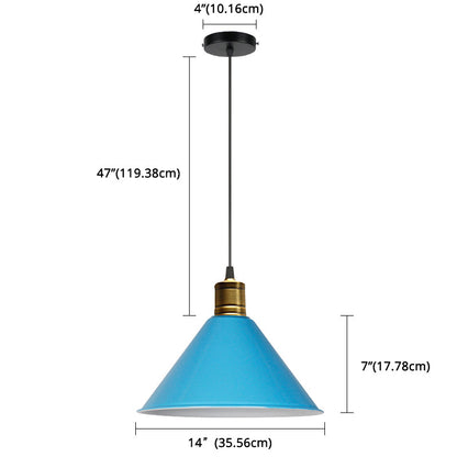 Elise Tapered Nordic Pendant Light Modern Color Hanging Lamp