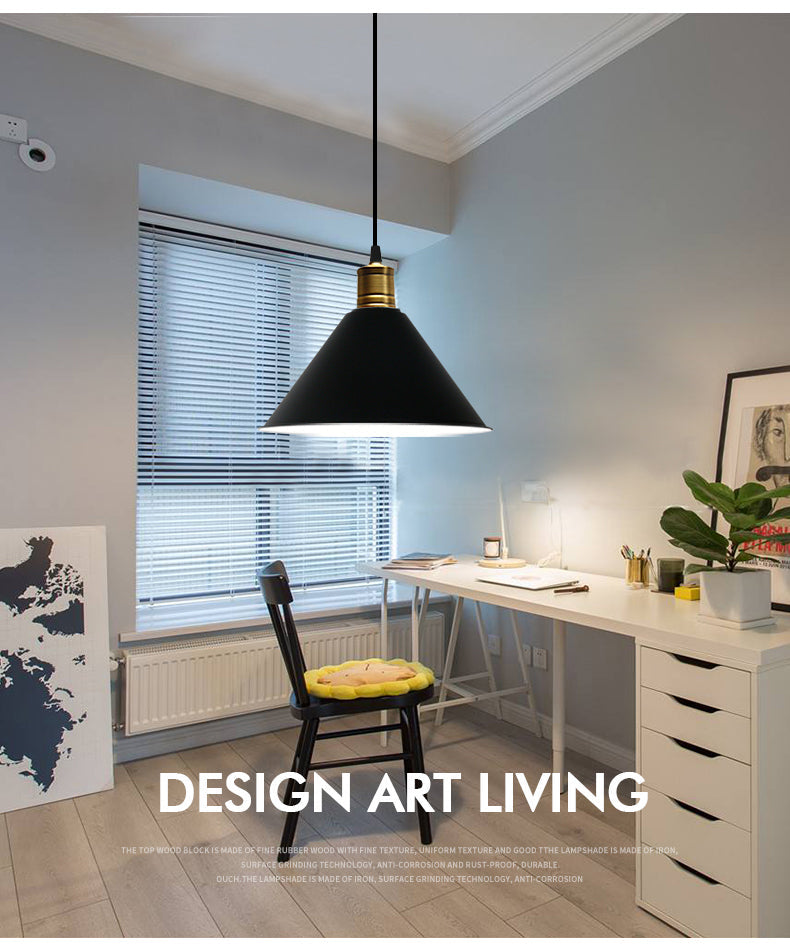 Elise Tapered Nordic Pendant Light Modern Color Hanging Lamp