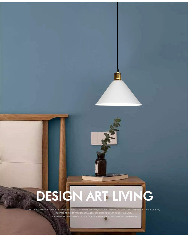 Elise Tapered Nordic Pendant Light Modern Color Hanging Lamp