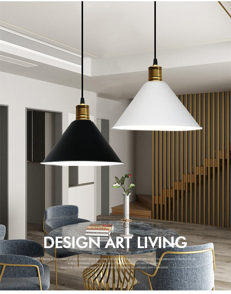 Elise Tapered Nordic Pendant Light Modern Color Hanging Lamp