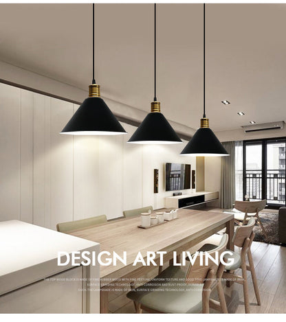 Elise Tapered Nordic Pendant Light Modern Color Hanging Lamp