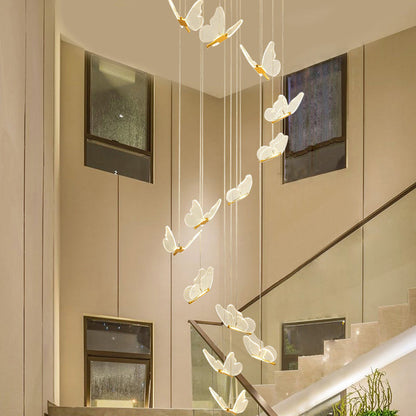 Élise Butterfly Spiral LED Pendant Light