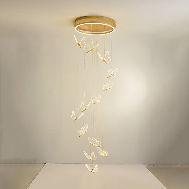 Élise Butterfly Spiral LED Pendant Light
