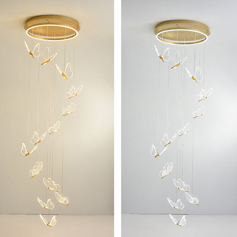 Élise Butterfly Spiral LED Pendant Light
