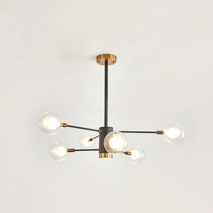 Adèle Globe Glass Suspension Chandelier Modern Corridor Light