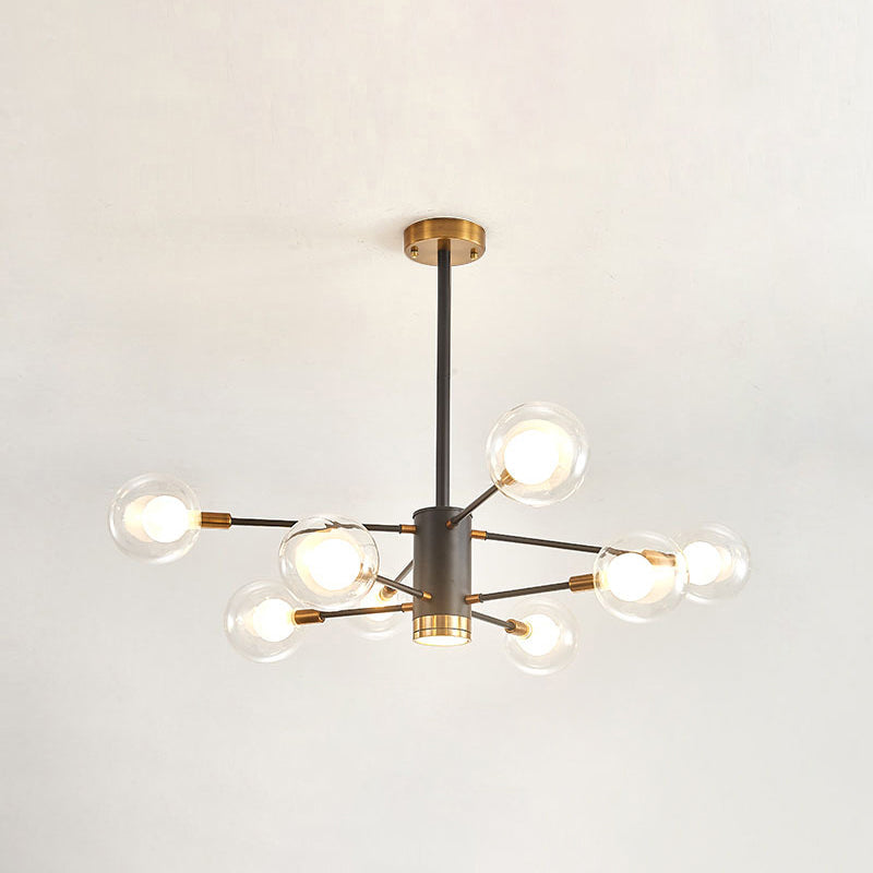 Adèle Globe Glass Suspension Chandelier Modern Corridor Light