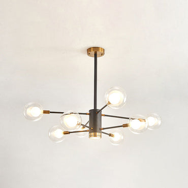 Adèle Globe Glass Suspension Chandelier Modern Corridor Light