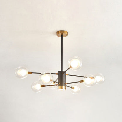 Adèle Globe Glass Suspension Chandelier Modern Corridor Light