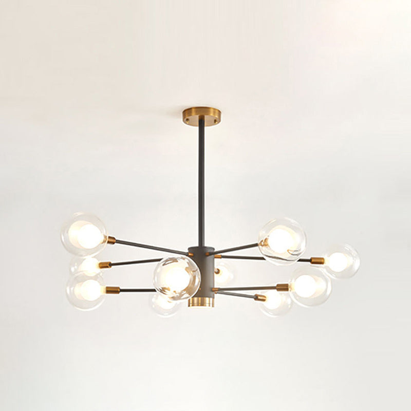 Adèle Globe Glass Suspension Chandelier Modern Corridor Light