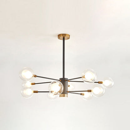 Adèle Globe Glass Suspension Chandelier Modern Corridor Light