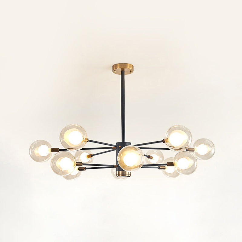 Adèle Globe Glass Suspension Chandelier Modern Corridor Light