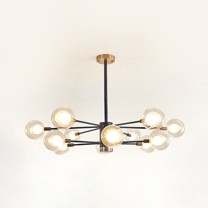 Adèle Globe Glass Suspension Chandelier Modern Corridor Light