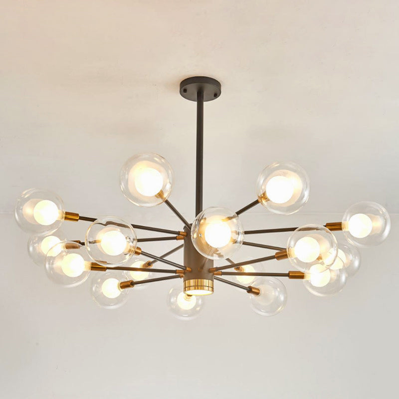 Adèle Globe Glass Suspension Chandelier Modern Corridor Light