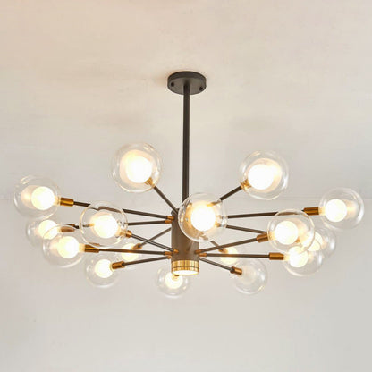 Adèle Globe Glass Suspension Chandelier Modern Corridor Light