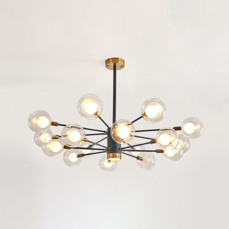 Adèle Globe Glass Suspension Chandelier Modern Corridor Light