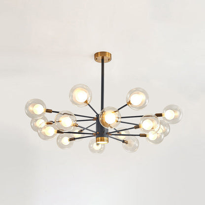 Adèle Globe Glass Suspension Chandelier Modern Corridor Light