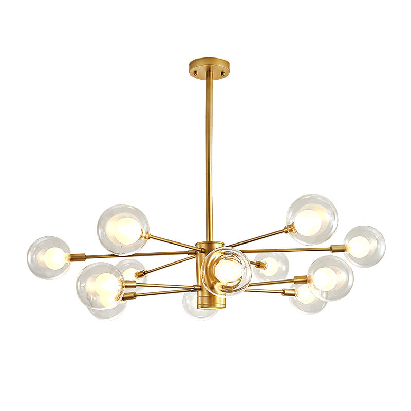 Adèle Globe Glass Suspension Chandelier Modern Corridor Light