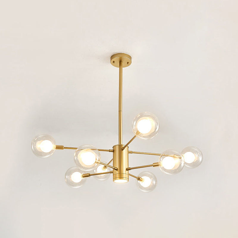 Adèle Globe Glass Suspension Chandelier Modern Corridor Light