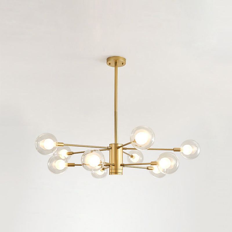 Adèle Globe Glass Suspension Chandelier Modern Corridor Light