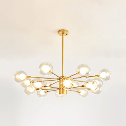 Adèle Globe Glass Suspension Chandelier Modern Corridor Light