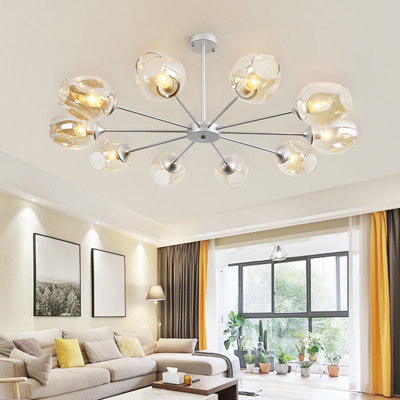 Delphine Whiskey Glass Branch Chandelier Modern Pendant