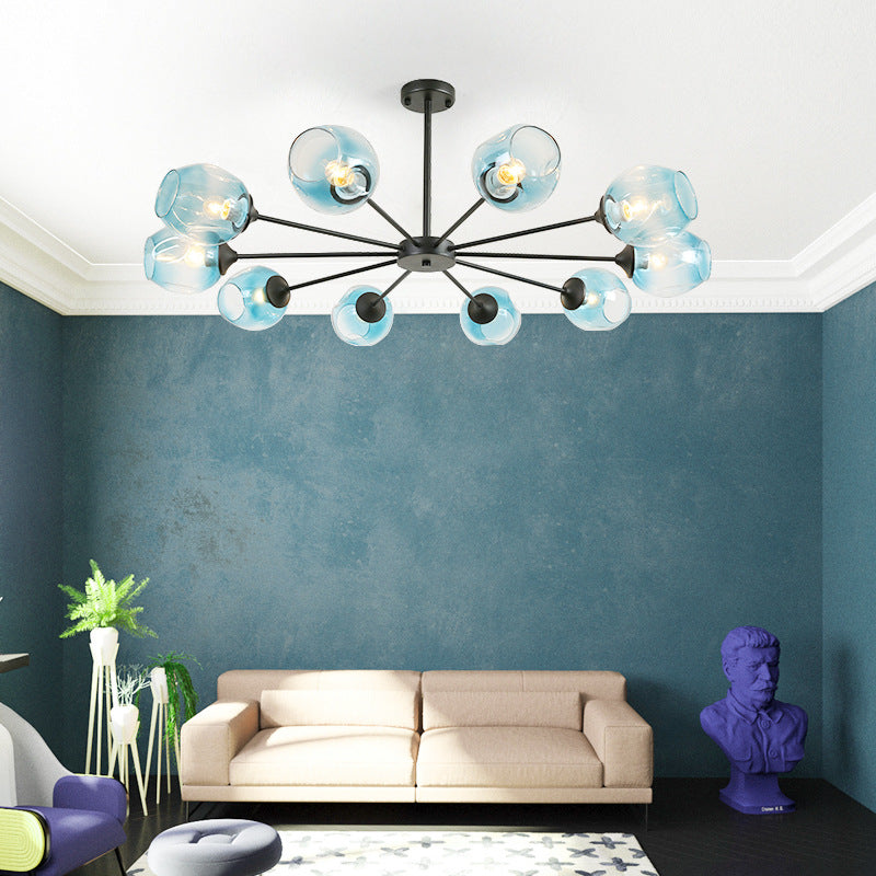 Delphine Whiskey Glass Branch Chandelier Modern Pendant