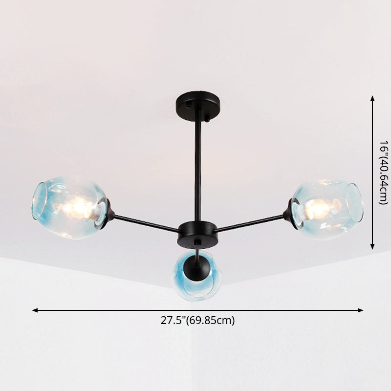 Delphine Whiskey Glass Branch Chandelier Modern Pendant