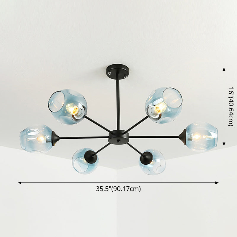 Delphine Whiskey Glass Branch Chandelier Modern Pendant