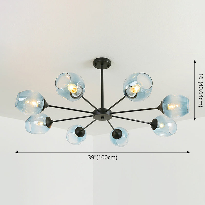 Delphine Whiskey Glass Branch Chandelier Modern Pendant