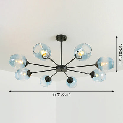 Delphine Whiskey Glass Branch Chandelier Modern Pendant