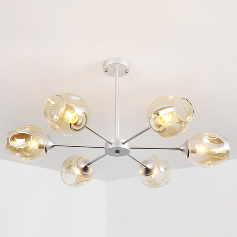 Delphine Whiskey Glass Branch Chandelier Modern Pendant