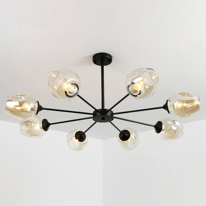 Delphine Whiskey Glass Branch Chandelier Modern Pendant