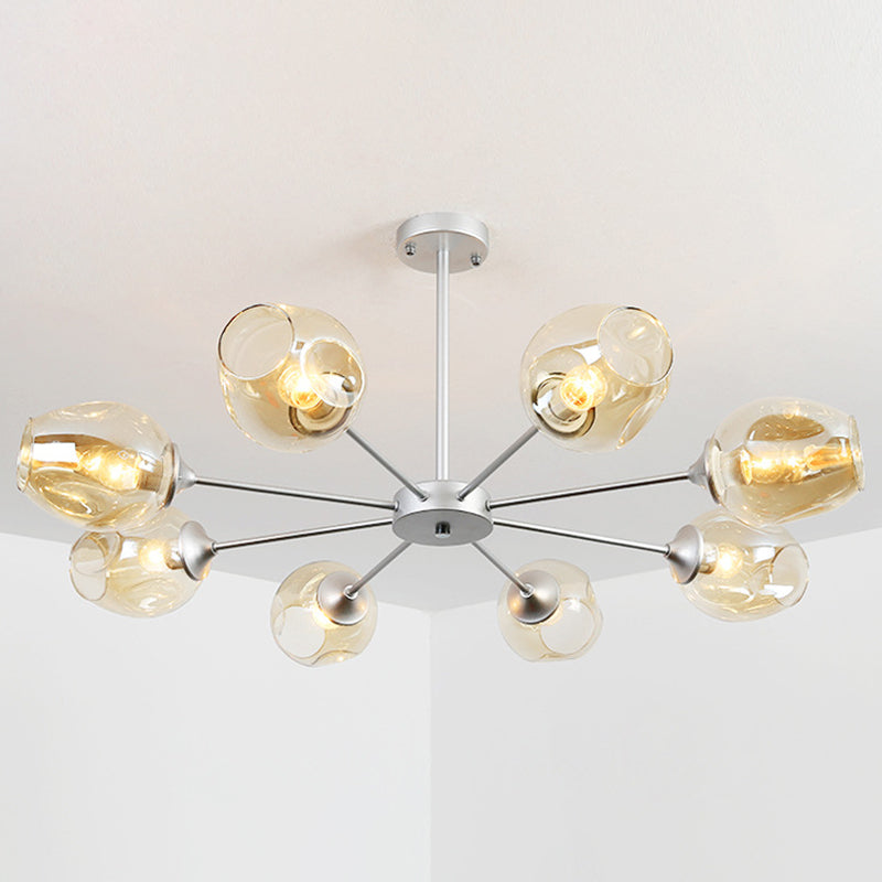 Delphine Whiskey Glass Branch Chandelier Modern Pendant