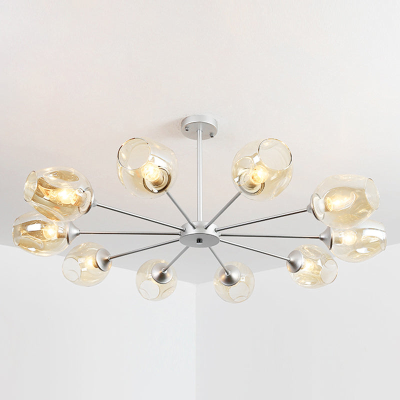 Delphine Whiskey Glass Branch Chandelier Modern Pendant